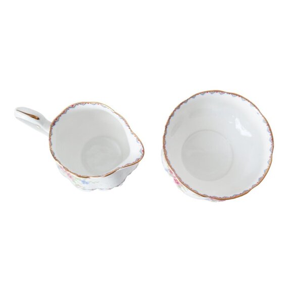 Vintage Royal Albert Cream and Sugar Petit Point Tea Party Gift Bone China - Picture 5 of 7